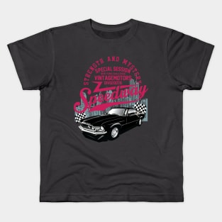 Speedway Classic Car Vintage Motors Kids T-Shirt